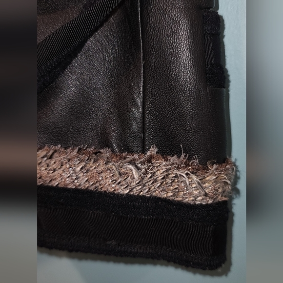 BCBG MAX AZRIA Short Sleeve Belted Leather Blazer, XS - Picture 15 of 16